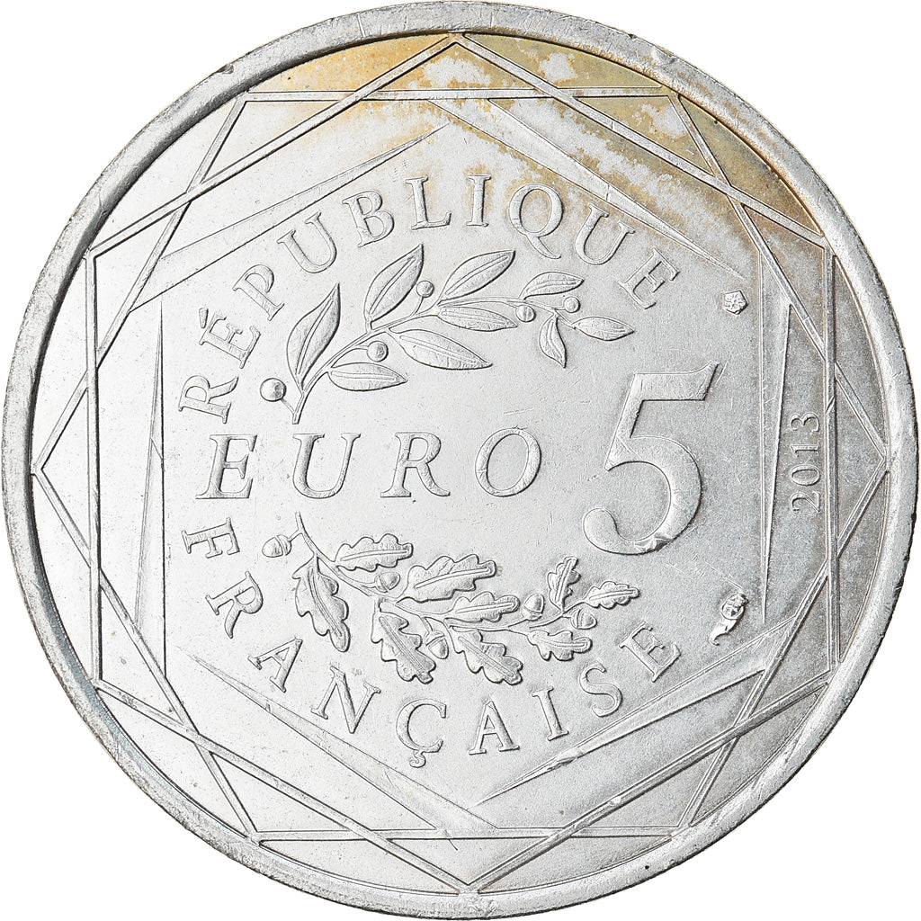 France, 5 Euro, Fraternité, 2013, SUP, Argent, Gadoury:EU647