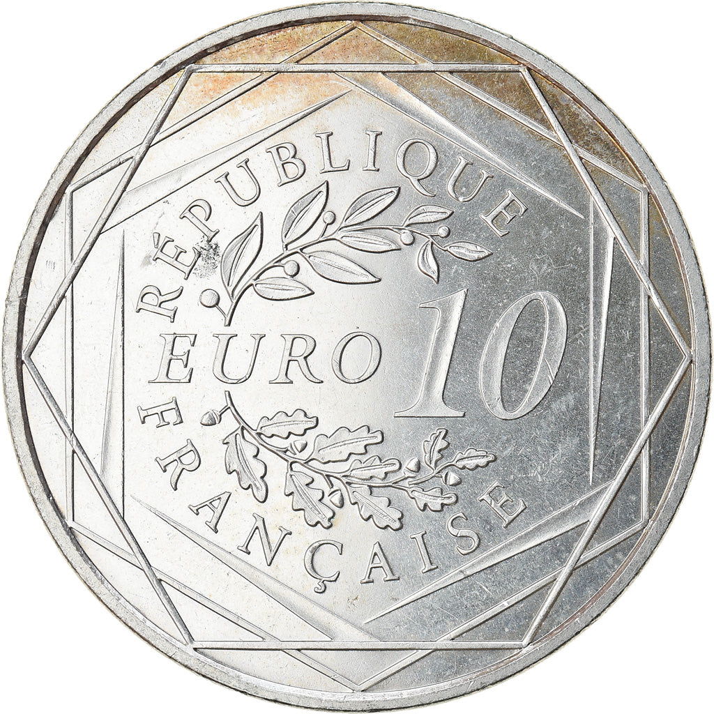 France, 10 Euro, Hercule, 2012, AU(55-58), Silver, Gadoury:EU 516, KM:2073
