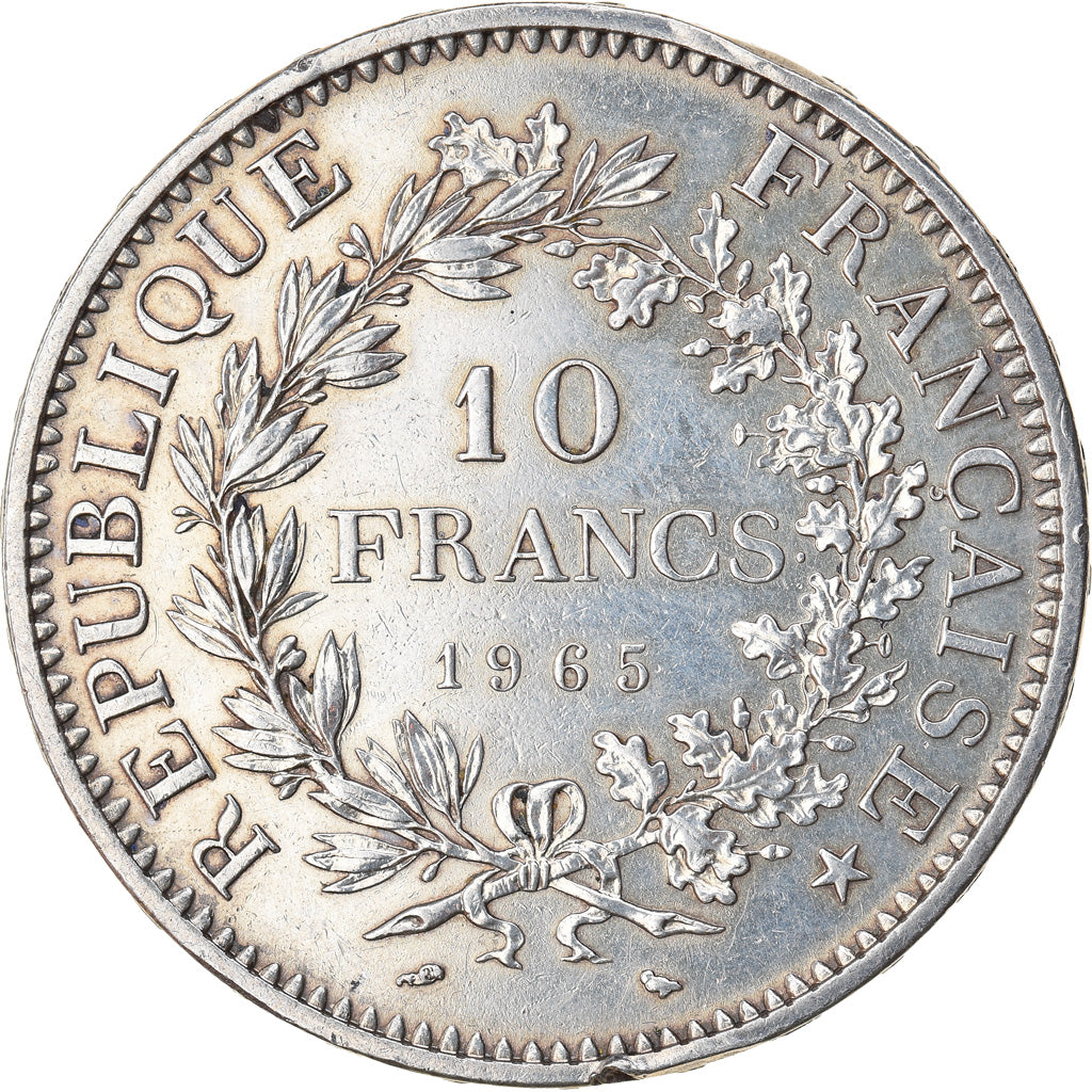 Coin, France, Hercule, 10 Francs, 1965, Paris, EF(40-45), Silver, KM:932