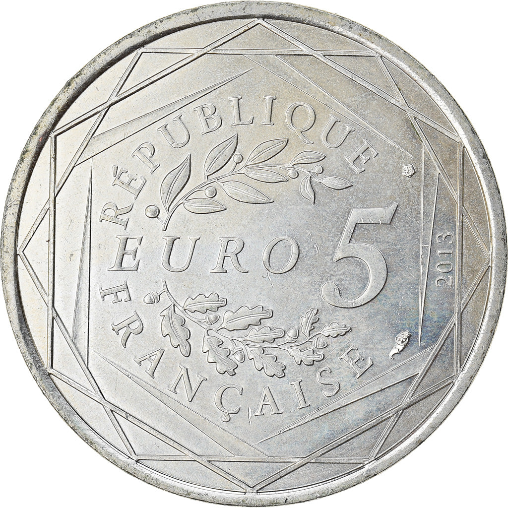 France, 5 Euro, Fraternité, 2013, MS(60-62), Silver, Gadoury:EU647