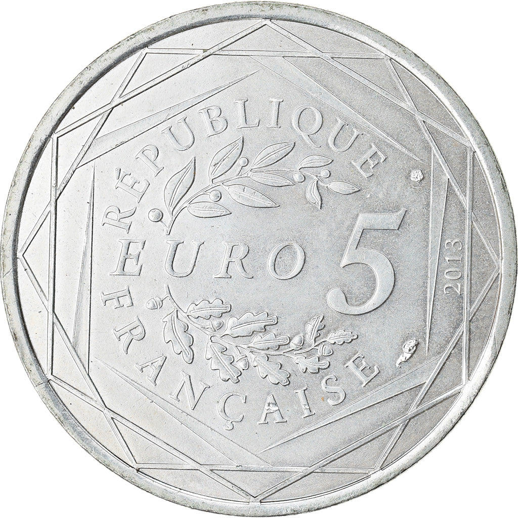 France, 5 Euro, Liberté, 2013, MS(60-62), Silver, Gadoury:EU645