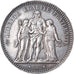 Moeda, França, Hercule, 5 Francs, 1875, Paris, VF(30-35), Prata, KM:820.1