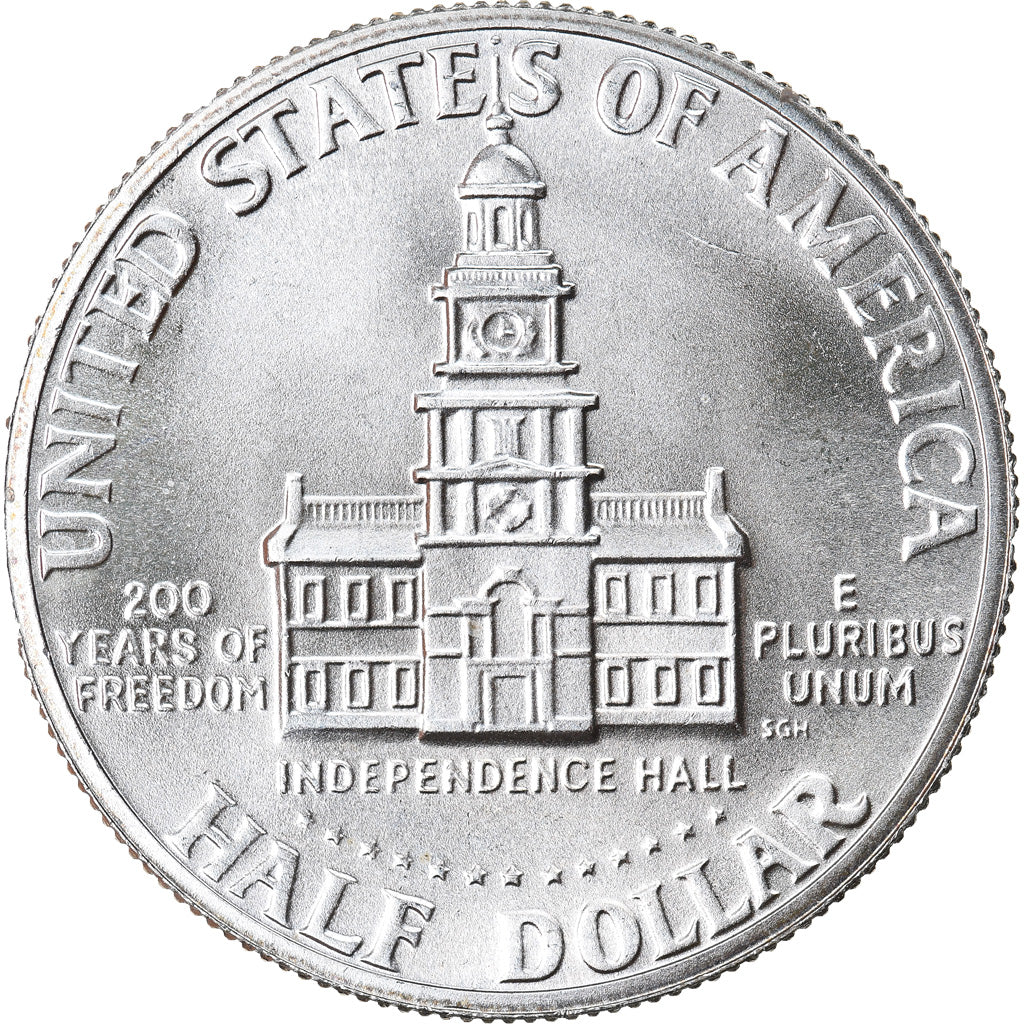 Coin, United States, Kennedy Half Dollar, Half Dollar, 1976, U.S. Mint, San