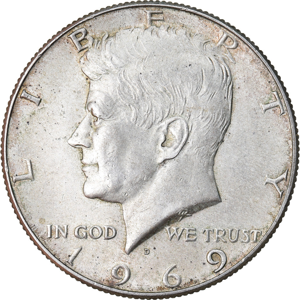 Coin, United States, Kennedy Half Dollar, Half Dollar, 1969, U.S. Mint, Denver