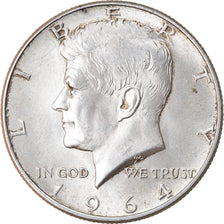 Coin, United States, Kennedy Half Dollar, Half Dollar, 1964, U.S. Mint
