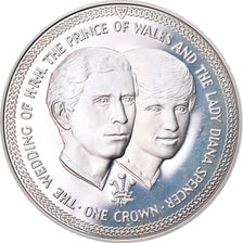 Coin, Isle of Man, Elizabeth II, Crown, 1981, Pobjoy Mint, Proof, MS(65-70)