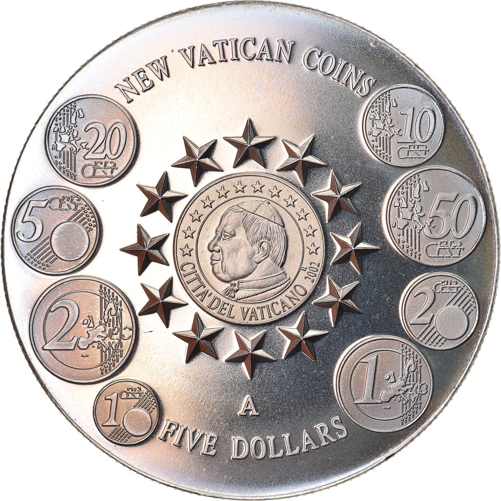Coin, Liberia, New Vatican coins, 5 Dollars, 2004, Proof, MS(65-70)