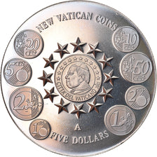 Coin, Liberia, New Vatican coins, 5 Dollars, 2004, Proof, MS(65-70)