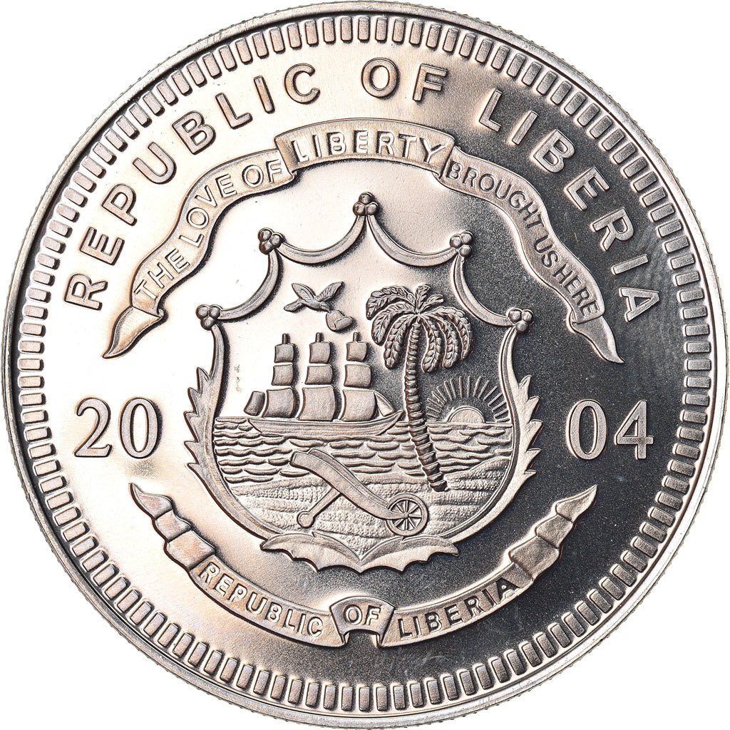 Coin, Liberia, New Vatican coins, 5 Dollars, 2004, Proof, MS(65-70)