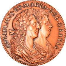 Reino Unido, Medal, Reproduction 1/2 Crown, Guillaume et Marie, História, 1975