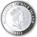 Munten, Niue, Elizabeth II, Dollar, 2011, New Zealand, FDC, Silver plated