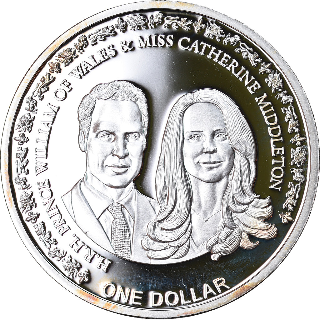 Munten, Niue, Elizabeth II, Dollar, 2011, New Zealand, FDC, Silver plated