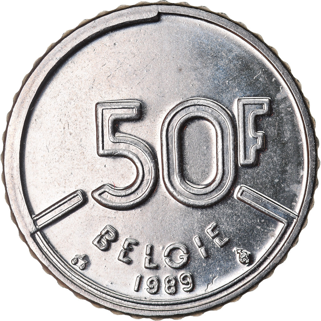 Coin, Belgium, Baudouin I, 50 Francs, 50 Frank, 1989, Brussels, Belgium