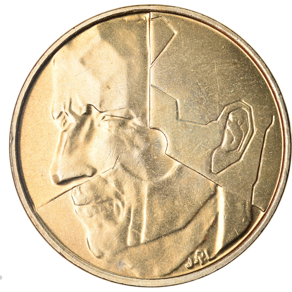 Coin, Belgium, 5 Francs, 5 Frank, 1989, MS(65-70), Brass Or Aluminum-Bronze