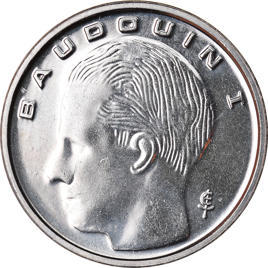 Münze, Belgien, Franc, 1989, STGL, Nickel Plated Iron, KM:170