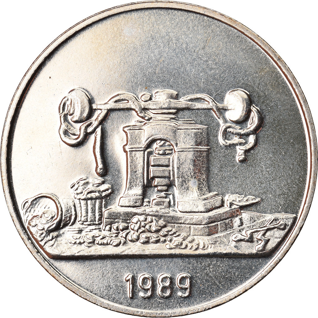 Belgique, Jeton, Monnaie royale de Belgique, 1989, FDC, Cupro-nickel