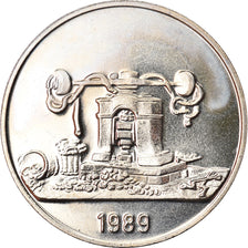 Belgia, Token, Monnaie royale de Belgique, 1989, MS(65-70), Miedzionikiel