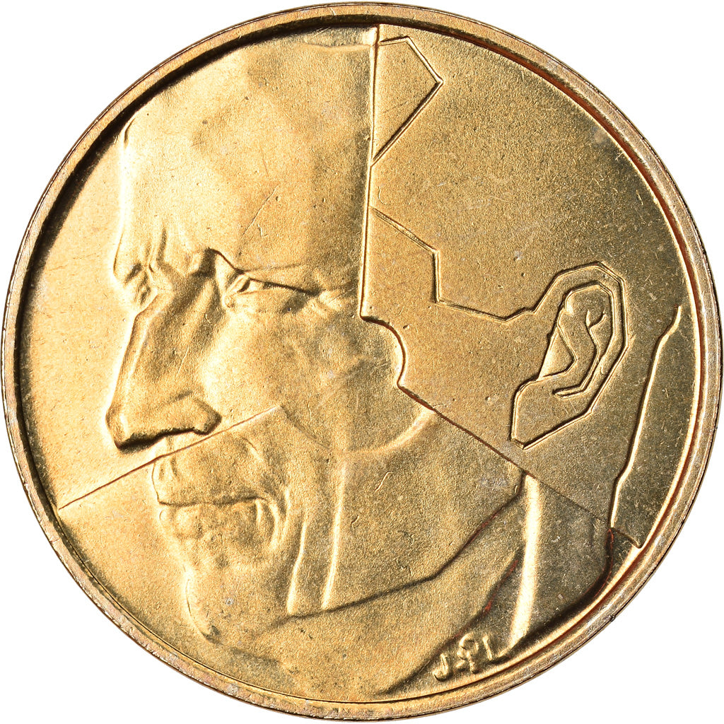 Coin, Belgium, 5 Francs, 5 Frank, 1990, MS(65-70), Brass Or Aluminum-Bronze