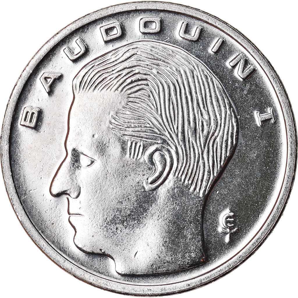 Moneta, Belgio, Franc, 1990, SPL+, Ferro placcato nichel, KM:170