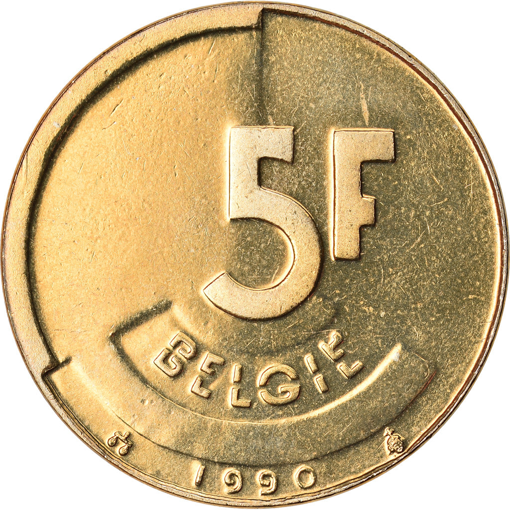 Monnaie, Belgique, 5 Francs, 5 Frank, 1990, SPL+, Brass Or Aluminum-Bronze