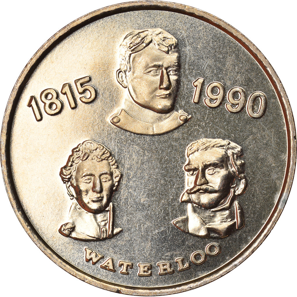 Belgium, Token, 175ème anniversaire de la bataille de Waterloo, 1990, MS(64)
