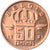 Moneta, Belgia, Baudouin I, 50 Centimes, 1991, MS(64), Bronze, KM:149.1