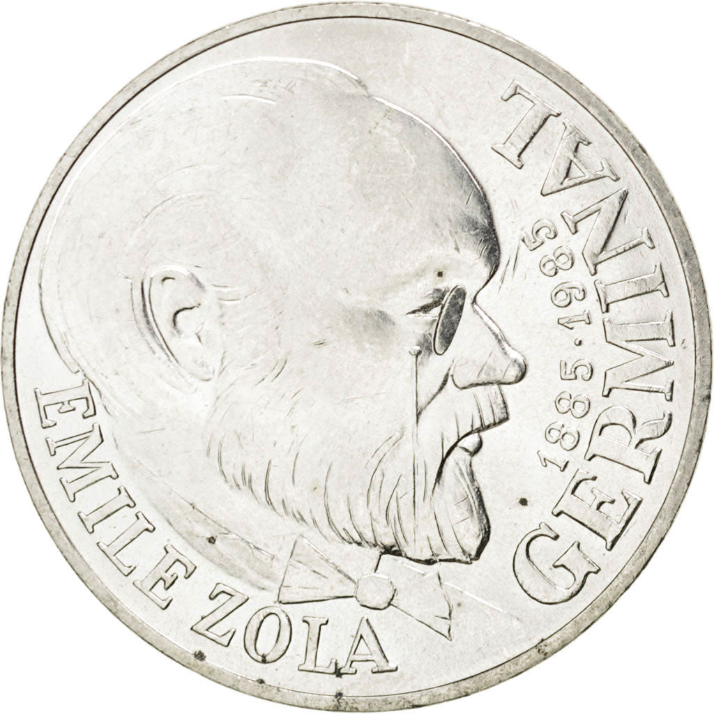 FRANCE, Germinal, 100 Francs, 1985, KM #957, MS(63), Silver, Gadoury #900, 15.01