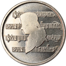 Belgia, Token, Année Mozart, 1991, MS(64), Miedzionikiel