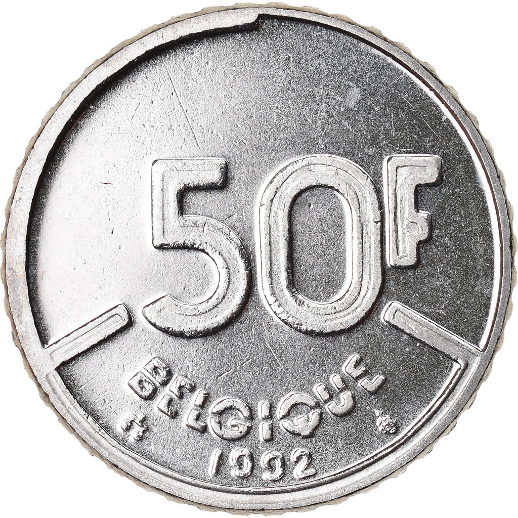 Moneta, Belgia, Baudouin I, 50 Francs, 50 Frank, 1992, Brussels, Belgium