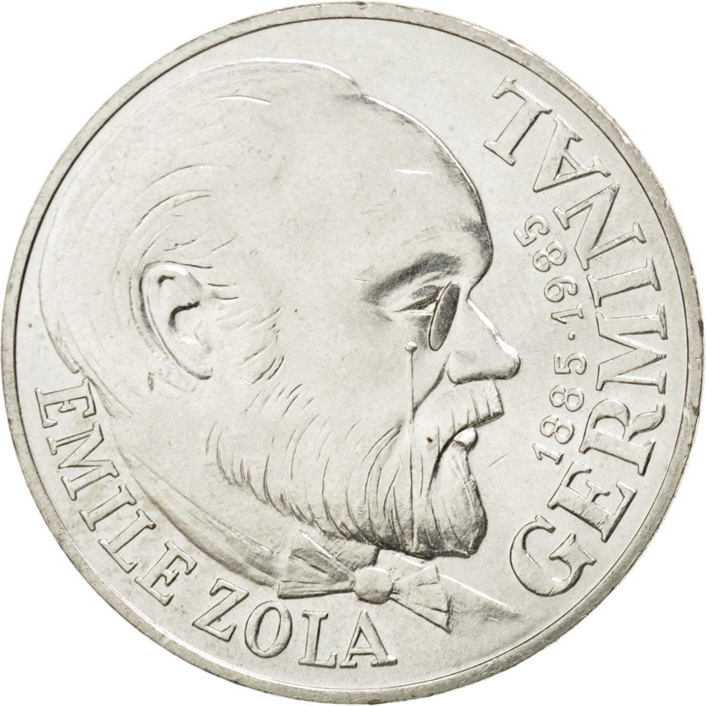 FRANCE, Germinal, 100 Francs, 1985, KM #957, MS(63), Silver, Gadoury #900, 15.01