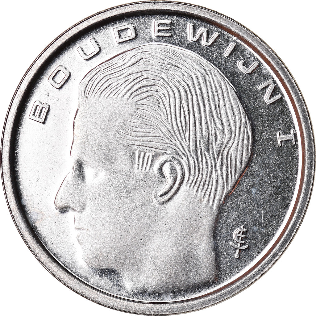 Coin, Belgium, Franc, 1992, MS(65-70), Nickel Plated Iron, KM:171