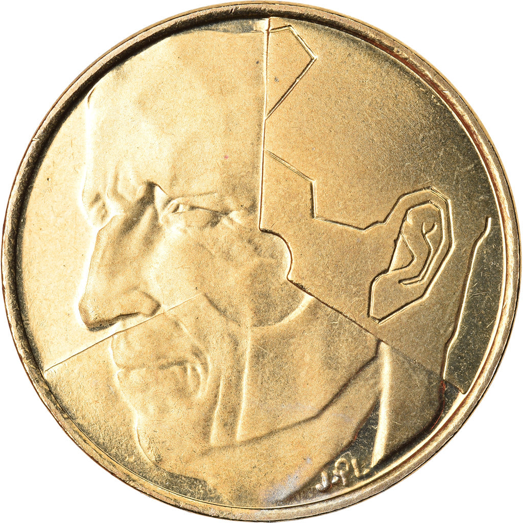 Coin, Belgium, 5 Francs, 5 Frank, 1992, MS(65-70), Brass Or Aluminum-Bronze