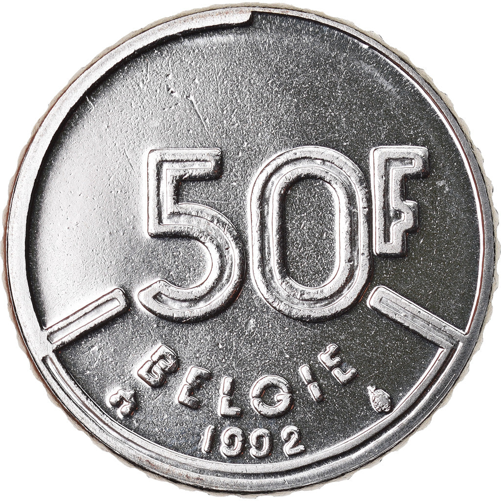Moneta, Belgia, Baudouin I, 50 Francs, 50 Frank, 1992, Brussels, Belgium