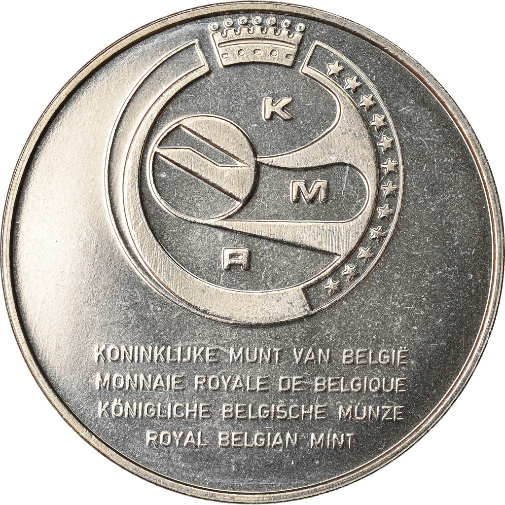 Belgio, Token, Dirk Frimout - 1er Astronotaute Belge, 1992, FDC, Rame-nichel