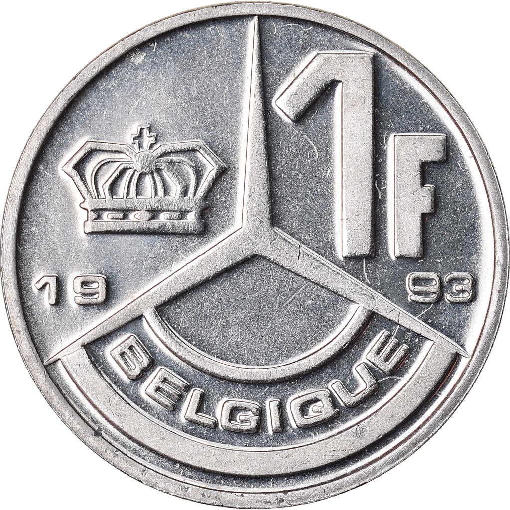 Munten, België, Franc, 1993, FDC, Nickel Plated Iron, KM:170