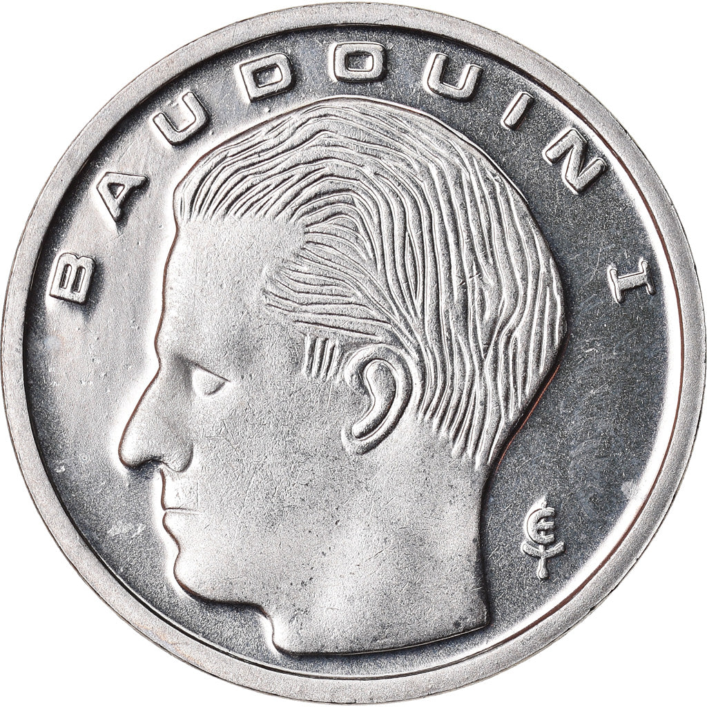Coin, Belgium, Franc, 1993, MS(64), Nickel Plated Iron, KM:170