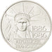 FRANCE, Statue de la Liberté, 100 Francs, 1986, KM #960, MS(63), Silver, 31, G..