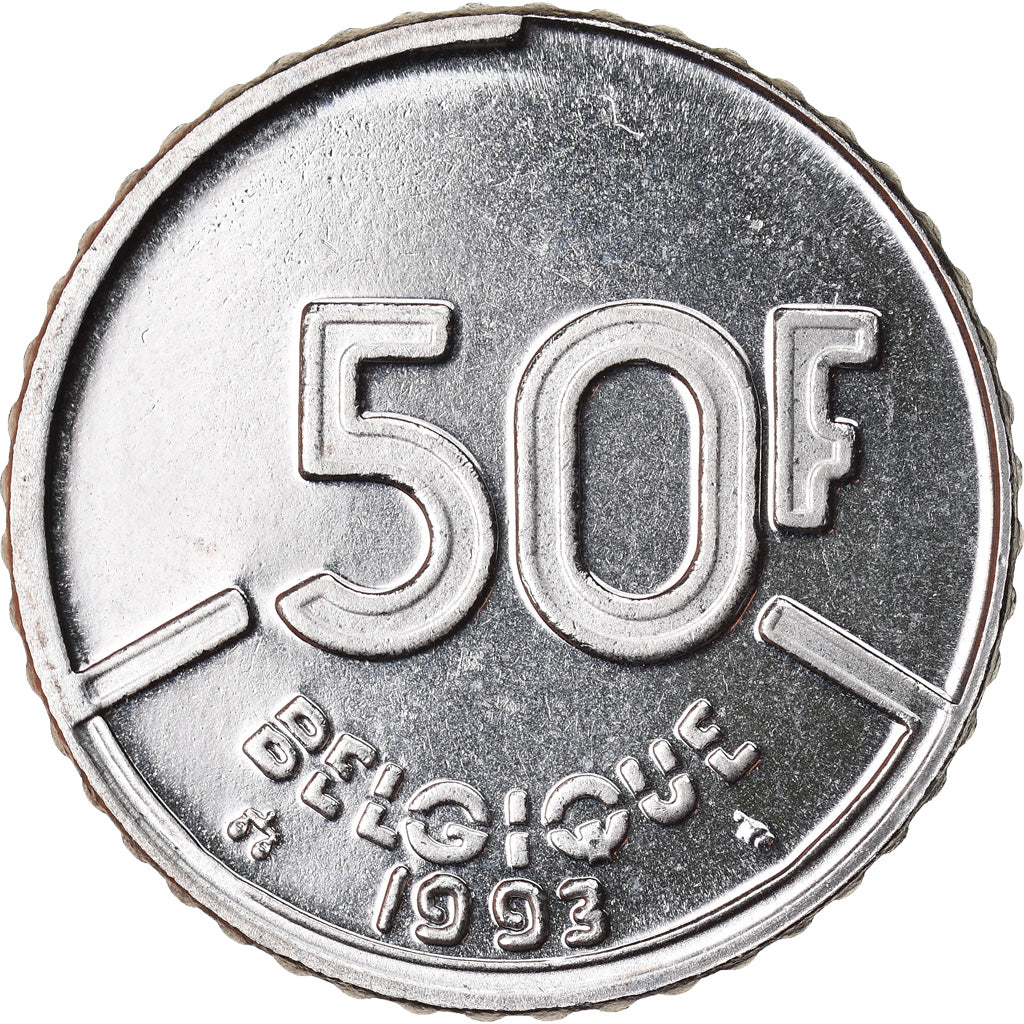 Coin, Belgium, Baudouin I, 50 Francs, 50 Frank, 1993, Brussels, Belgium