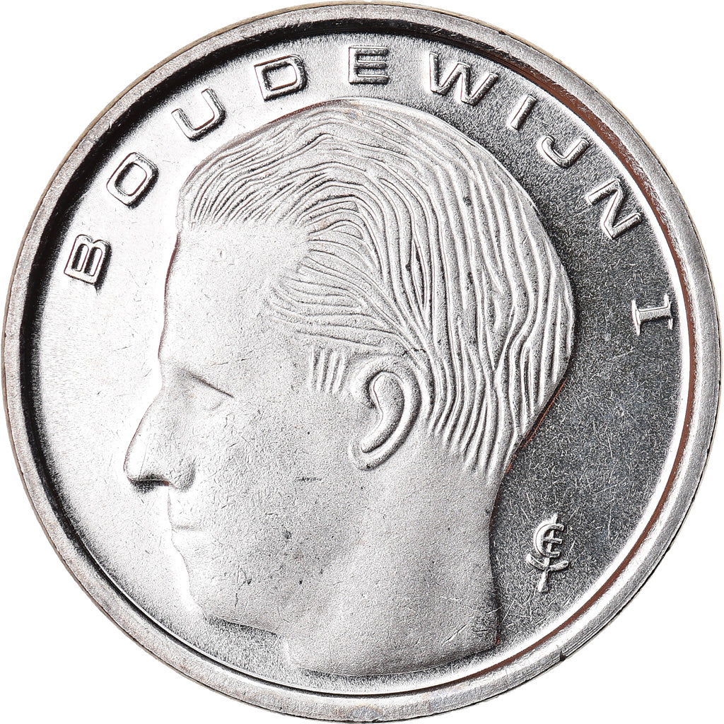 Coin, Belgium, Franc, 1993, MS(65-70), Nickel Plated Iron, KM:171