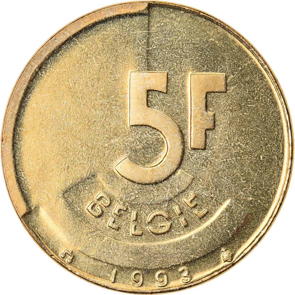 Monnaie, Belgique, 5 Francs, 5 Frank, 1993, FDC, Brass Or Aluminum-Bronze