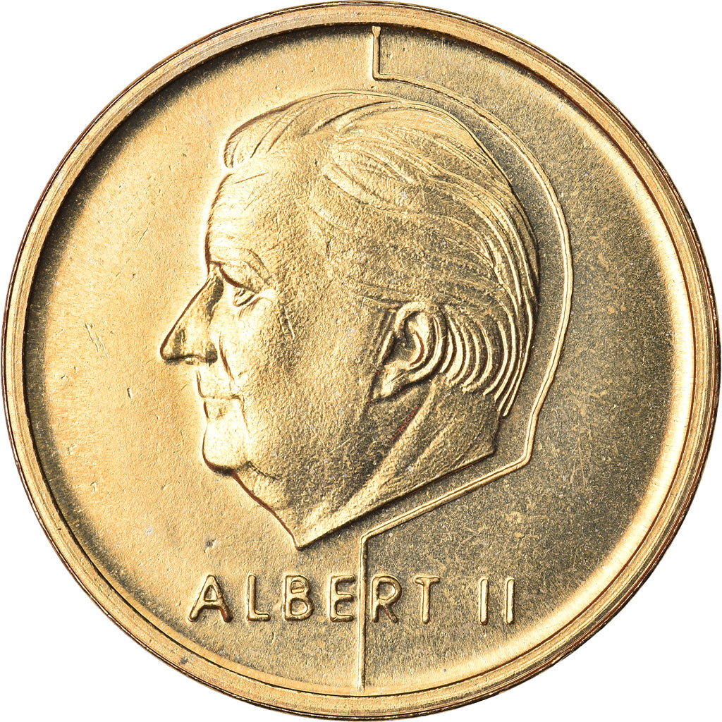 Moneda, Bélgica, Albert II, 5 Francs, 5 Frank, 1994, Brussels, SC+, Aluminio -