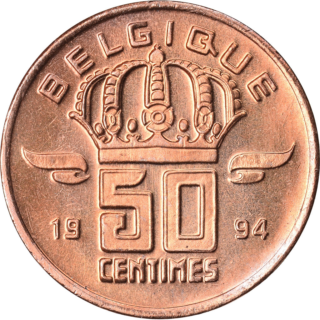 Coin, Belgium, Baudouin I, 50 Centimes, 1994, MS(65-70), Bronze, KM:148.1