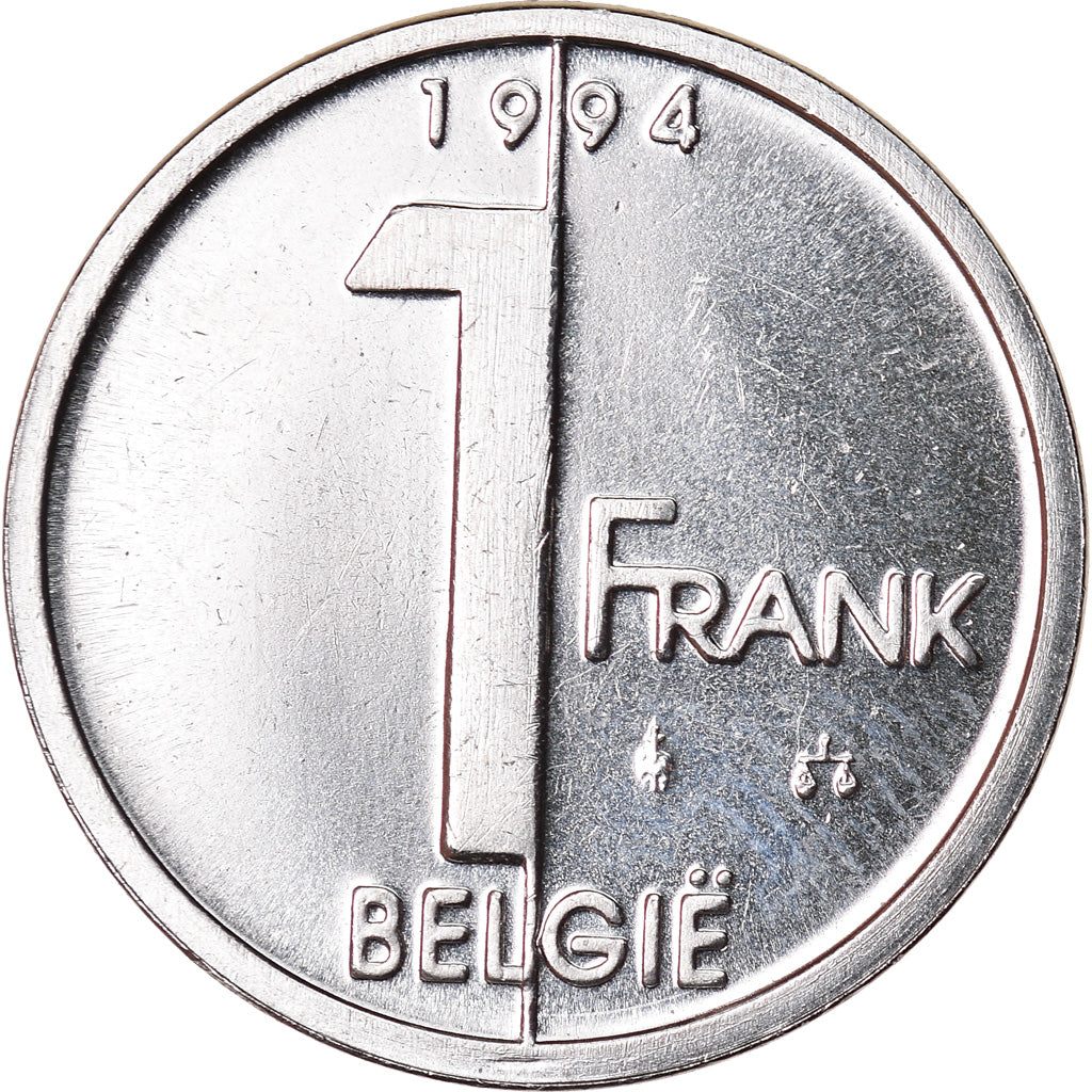 Münze, Belgien, Albert II, Franc, 1994, Brussels, STGL, Nickel Plated Iron