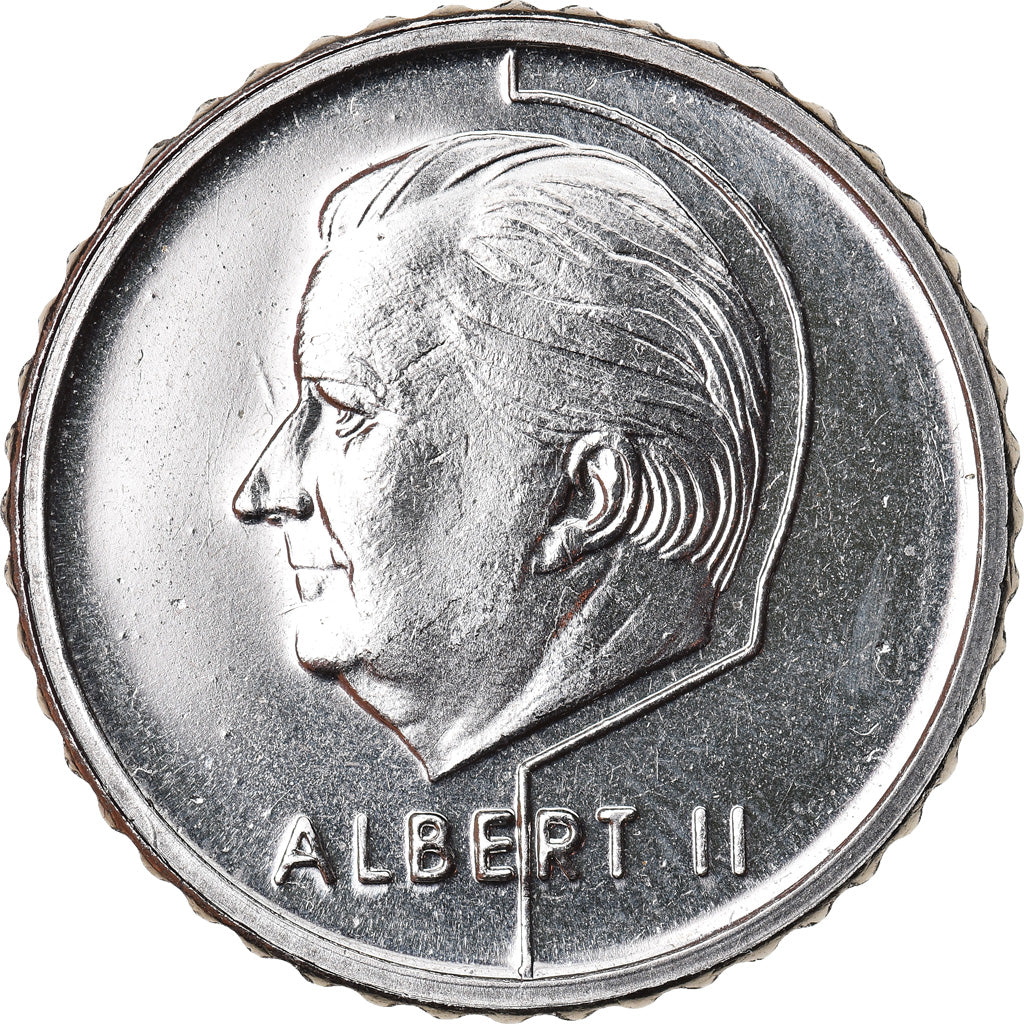 Coin, Belgium, Albert II, 50 Francs, 50 Frank, 1994, Brussels, MS(64), Nickel