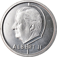 Coin, Belgium, Albert II, Franc, 1999, Brussels, MS(65-70), Nickel Plated Iron