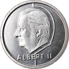 Coin, Belgium, Albert II, Franc, 1999, Brussels, MS(64), Nickel Plated Iron