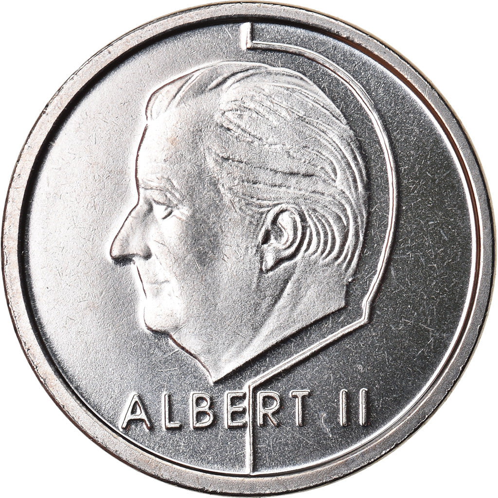 Coin, Belgium, Albert II, Franc, 1999, Brussels, MS(65-70), Nickel Plated Iron