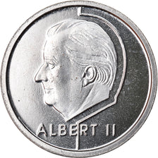Coin, Belgium, Albert II, Franc, 1999, Brussels, MS(64), Nickel Plated Iron