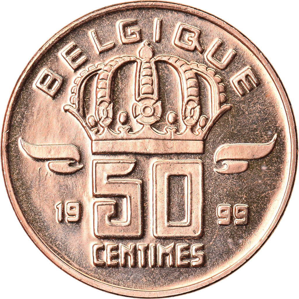 Coin, Belgium, Baudouin I, 50 Centimes, 1999, MS(65-70), Bronze, KM:148.1