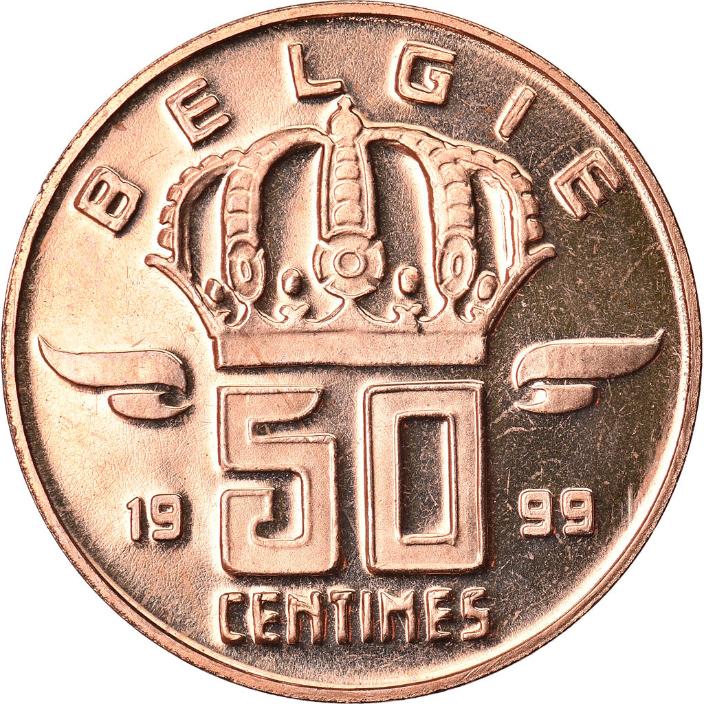 Coin, Belgium, Baudouin I, 50 Centimes, 1999, MS(65-70), Bronze, KM:149.1